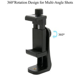 Phone Holder Vertical/Horizontal Bracket & 360 Degree Rotating.